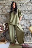 Randles Puff Sleeve Blouse Olive